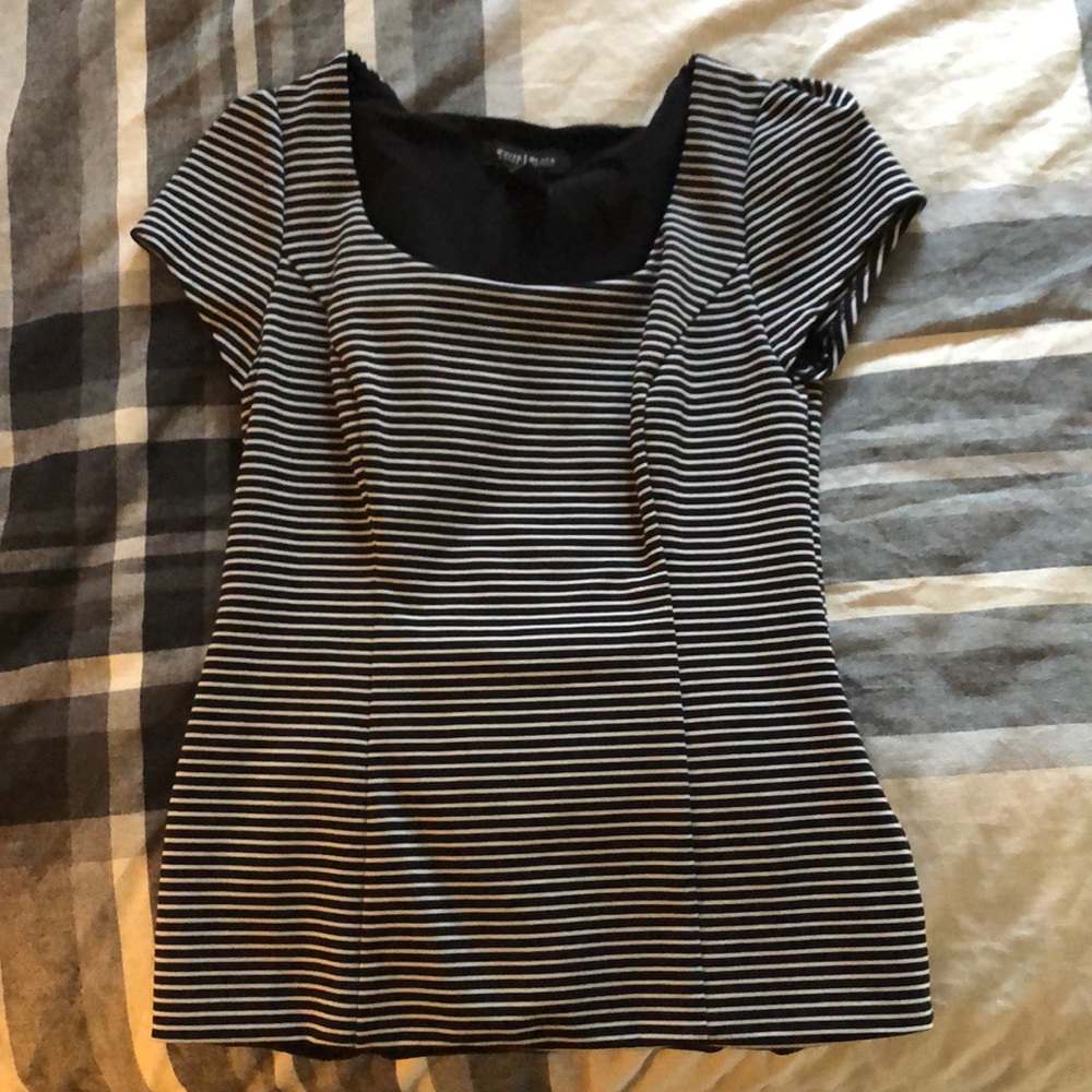 Black and white stripped shirt